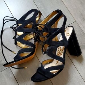 SALE - Sam Edelman Yardley Embossed heel strappy sandals sz8 (good for 8.5M)